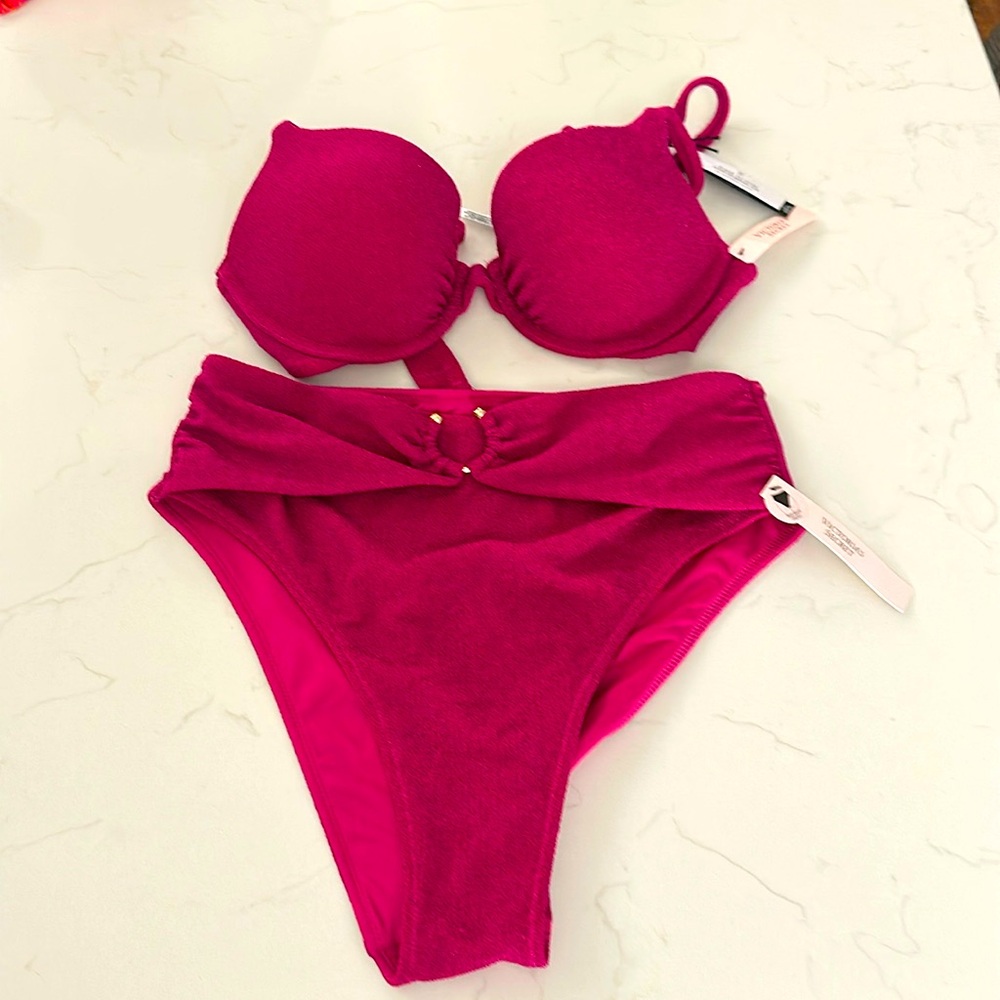 Two piece, with tags